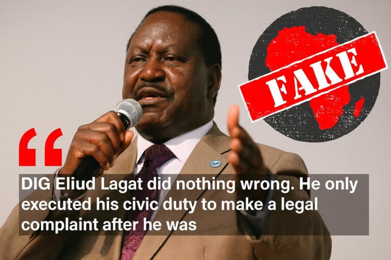 Kenya: Raila Odinga face aux fake news policières, autopsie d’une intox
