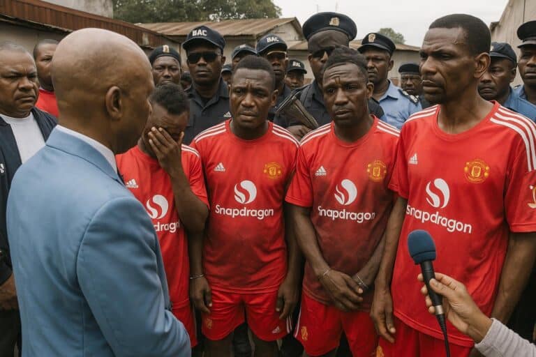 Le maillot MU des suspects choque Brazzaville